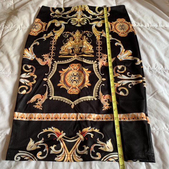 European Baroque Style Pencil Skirt - Picture 7 of 8